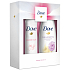 Dove Sweet Cream Smetana & Pivoňka sprchový gél pre ženy 250 ml + Powder Soft deodorant antiperspirant sprej pre ženy 150 ml, kozmetická sada
