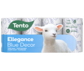 Tento toaletný papier Ellegance Blue Decor Fine 156 kusov 3 vrstvový 8 kusov