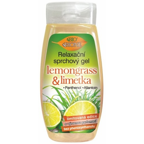 Bion Cosmetics Lemongrass & Limetka relaxačný sprchový gél pre všetky typy pokožky 250 ml