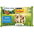 Purina Friskies Junior kuracie mäso s mrkvou v šťave kompletné krmivo pre psov kapsule 4 x 100 g