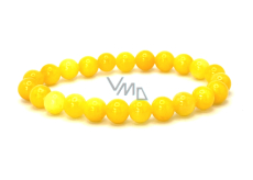 Aventurín žltý náramok elastický prírodný kameň, guľôčka 8 mm / 16-17 cm, kameň pre šťastie