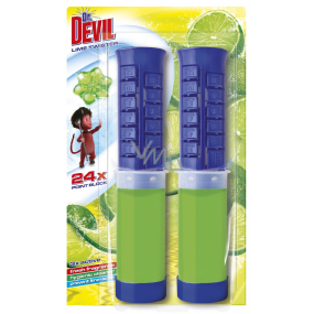 Dr. Devil Lime Twister 3v1 Point Block Wc bodový blok duopack 2 x 75 ml