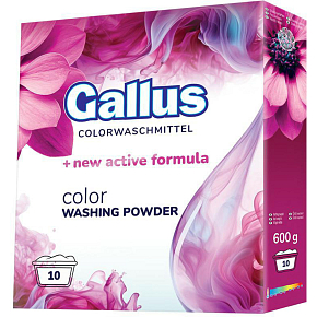 Gallus prací prášok Color,10 dávok,600 g