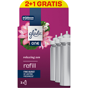 Glade ONE náhradné náplne do osviežovača vzduchu Relaxing Zen 3×10 ml, 30 ml Glade ONE náhradné náplne do osviežovača vzduchu Relaxing Zen 3×10 ml, 30 ml