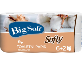 Big Soft Softy parfumovaný toaletný papier biely 2 vrstvový 200 útržkov 8 kotúčov