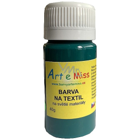 Art e Miss Svetlá farba na textil 34 Tmavo zelená 40 g