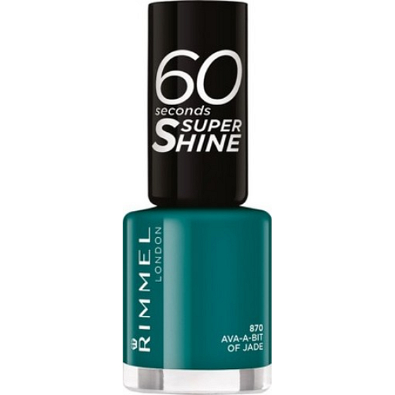 Rimmel London 60 sekund Super Shine Nail Polish lak na nechty 870 Ava-a-bit Of Jade 8 ml