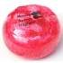 Fragrant Red Delicious Glycerínové mydlo masážne s hubkou naplnenou vôňou parfumu DKNY Red Delicious v červenej farbe 200 g