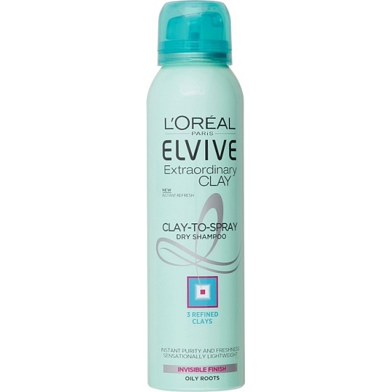 Loreal Paris Elseve Extraordinary Clay suchý šampón pre mastné vlasy 150 ml