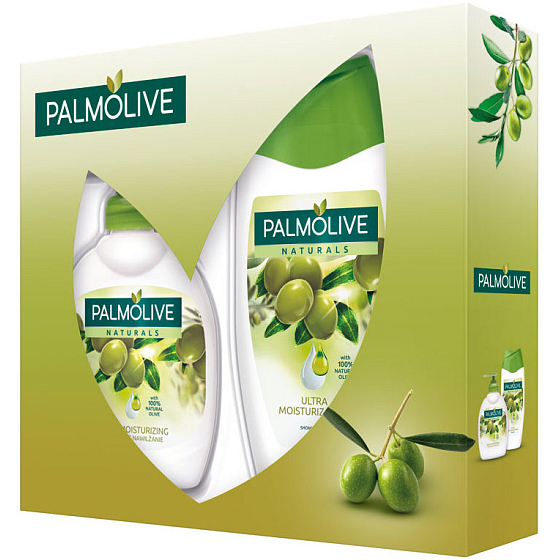 Palmolive Olive sprchový gél 250 ml + tekuté mydlo 300 ml, kozmetická sada
