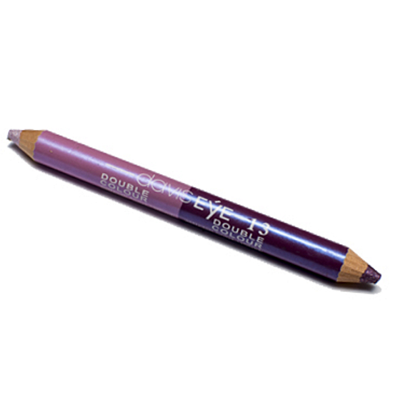 Princessa Davis Eye Double Colour očné tiene v ceruzke + strúhadlo 013 ružová a fialová 6 g