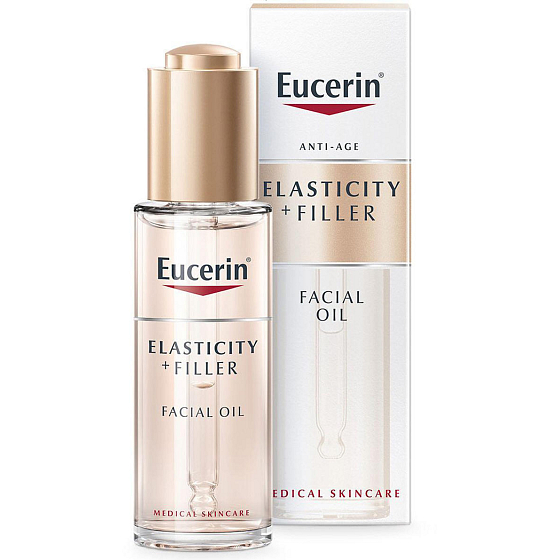 Eucerin Anti-Age Elasticity + Filler výživné pleťové olejové sérum pre zrelú pleť 30 ml