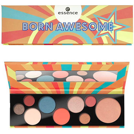 Essence Born Awesome paletka na oči a tvár 11 g
