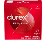 Durex Feel Thin Classic kondóm so ztenčenou stenou pre vyššiu citlivosť, nominálna šírka 56 mm 3 kusy