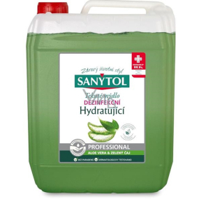Sanytol Zelený čaj & Aloe Vera hydratujúce mydlo na ruky kanister 5 l
