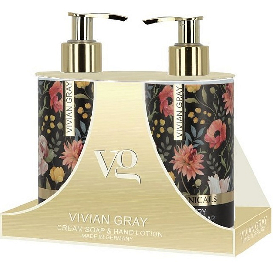 Vivian Gray Botanicals luxusné tekuté mydlo 250 ml + luxusný krém na ruky 250 ml, kozmetická sada pre ženy