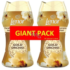 Lenor Gold Orchidea vanilka, mimóza, ruža a broskyňa - vonné perly do bubna práčky 2 x 140 g, duopack