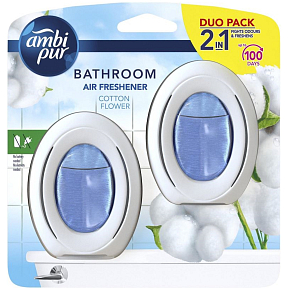 Ambi Pur Bathroom Cotton Flower osviežovač vzduchu do kúpeľne 2 x 7,5 ml, duopack