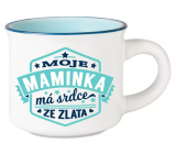 Hrnček na espresso Albi - Moja matka má zlaté srdce 45 ml