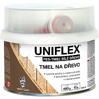 Uniflex PES-TMEL drevo, tmel na drevo, biely, 500 g