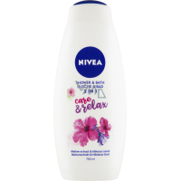 Nivea Care & Relax sprchový gel & pena do kúpeľa, 750 ml