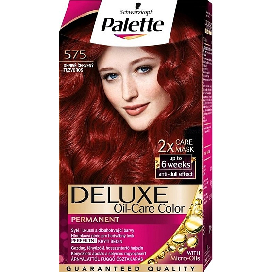 Schwarzkopf Palette Deluxe farba na vlasy 575 Ohnivo červená 115 ml
