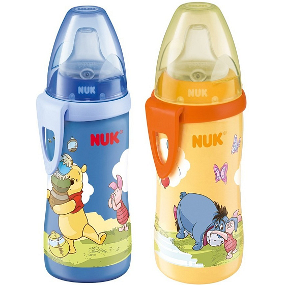 Nuk Disney Active Cup silikónové náustok 12+ mesiacov fľaša plastová 300 ml