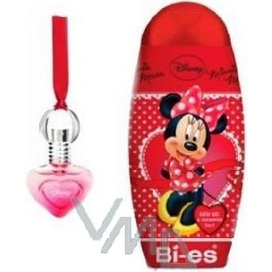 Disney Minnie Mouse 2v1 sprchový gél a šampón 250 ml + parfum 15 ml, kozmetická sada
