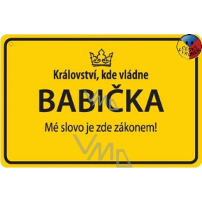 Nekupto Ceduľka s menom Babička 15x10 cm 1 kus