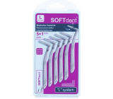 Soft Dent medzizubná kefka zahnutá L 0,7 mm 6 kusov