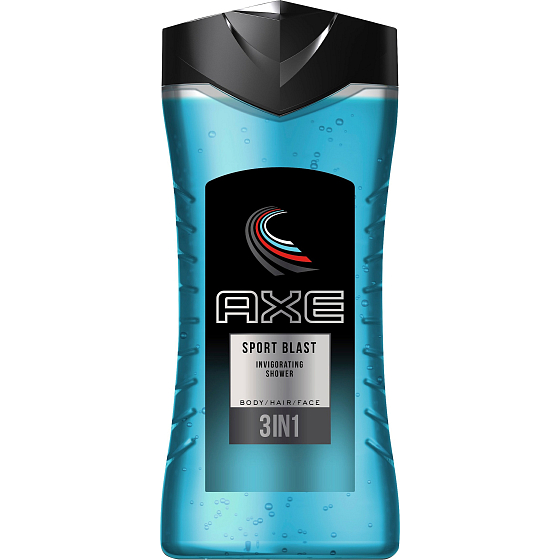 Axe SportBlast 3v1 sprchový gél na telo a vlasy pre mužov 250 ml