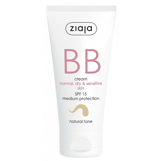 Ziaja BB SPF 15 krém normálna, suchá a citlivá pleť 02 Natural 50 ml
