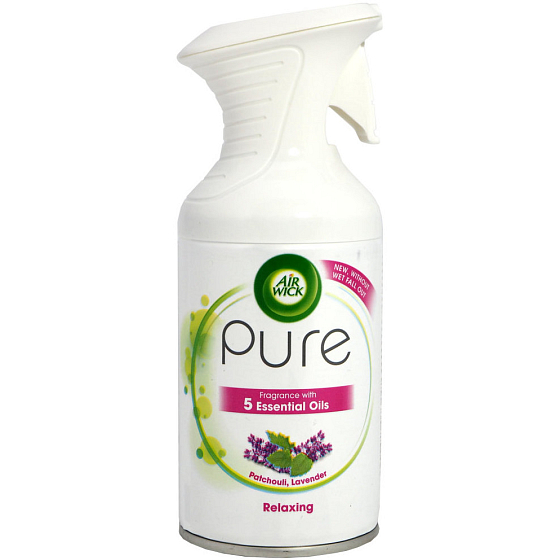 Air Wick Pure Relaxing Patchouli, Lavender osviežovač vzduchu sprej 250 ml