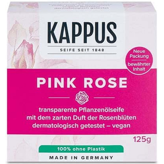 Kappus Pink Rose - Ruža Luxusné mydlo s prírodnými olejmi 125 g