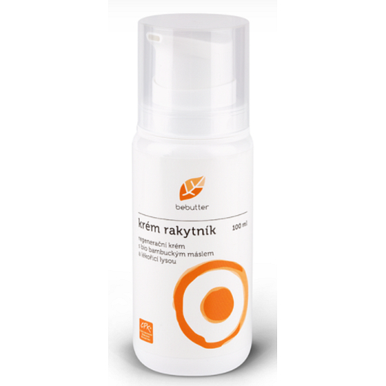 Aromatica Bebutter Bio Rakytník s bambuckým maslom krém na upokojenie, regeneráciu a prejasnenie pleti 100 ml