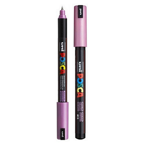 Posca Univerzálny akrylový popisovač 0,7 mm metalický ružový PC-1MR