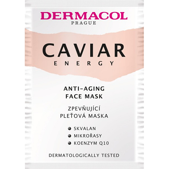 Dermacol Caviar Energy Face Mask spevňujúca maska na tvár 2 x 8 ml