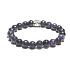 Lepidolit tmavo fialový náramok elastický prírodný kameň, guľôčka 8 mm / 16-17 cm, amulet pre športovcov