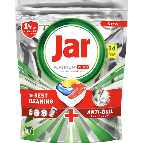 Kapsule do umývačky riadu Jar Platinum Plus 34 kusov