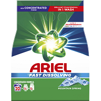 Ariel prací prášok Mountain Spring 20 prania, 1,1 kg
