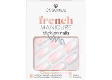 Essence French Click & Go umelé nechty 02 Babyboomer Style 12 kusov
