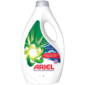 Ariel Mountain Spring tekutý prací gel pro čisté a voňavé prádlo bez skvrn 40 dávek 1,8 l