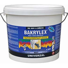 Bakrylex Univerzál mat V2066 farba na drevo a kov 0100 biela, 5 kg