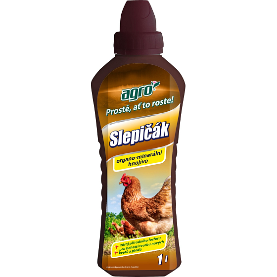 Agro Slepičák organo-minerálne hnojivo, 1 l