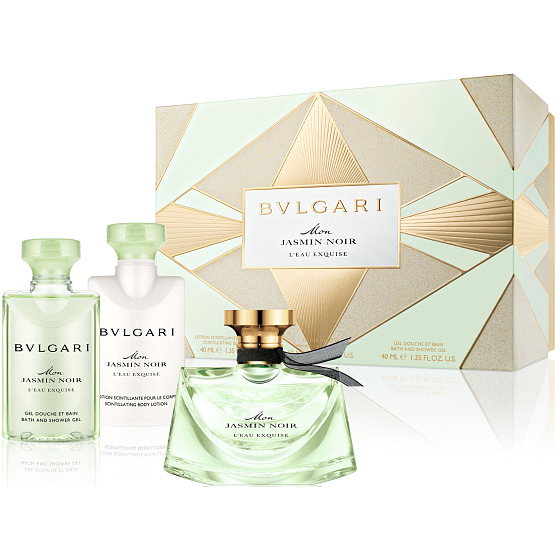 Bvlgari Mon Jasmin Noir L'Eau Exquise toaletná voda 50 ml + telové mlieko 40 ml + sprchový gél 40 ml, darčeková sada