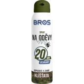 Bros Repelent proti kliešťom na odevy odpudzuje a zabíja sprej 90 ml
