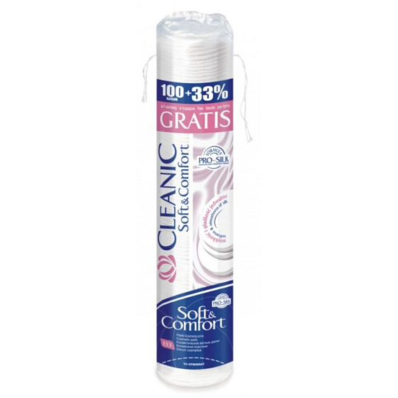 Cleanic Soft a Comfort kozmetické tampóny 100 kusov