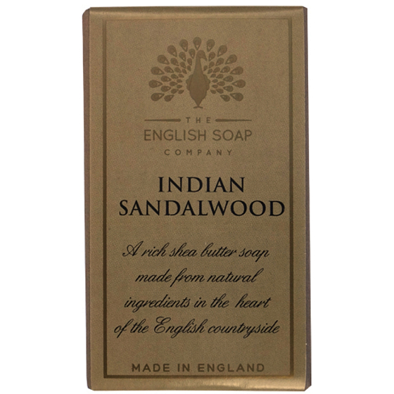 English Soap Indické Santalové drevo prírodné parfumované mydlo s bambuckým maslom 200 g