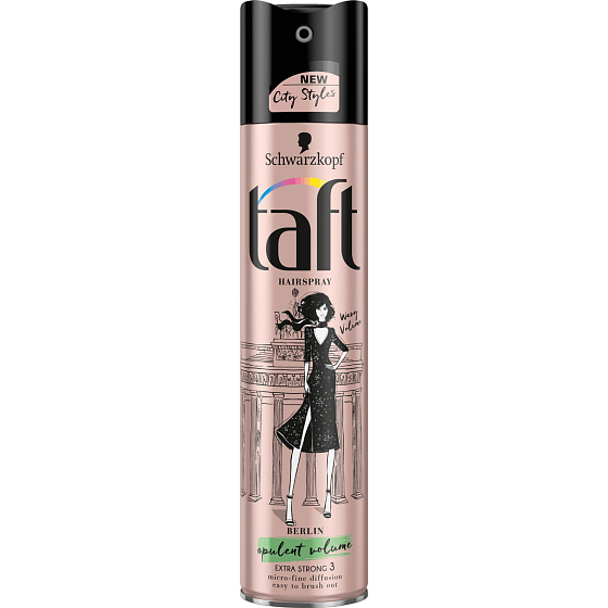 Taft City Styles Berlin Wavy Volume Opulent Volume extra silná fixácia 3 lak na vlasy 250 ml