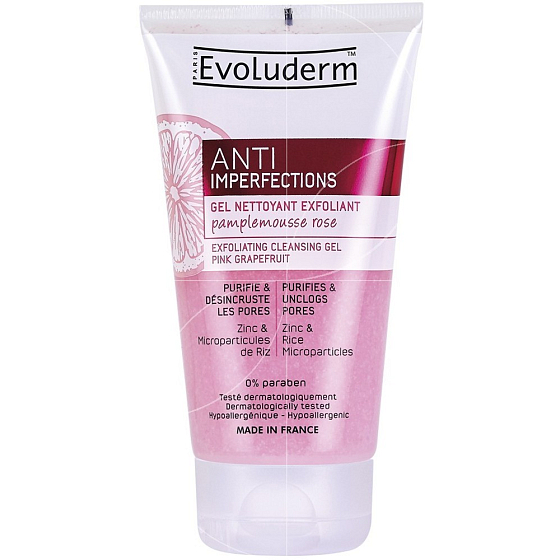 Evoluderm Anti Imperfection peelingový čistiaci gél pre pleť so sklonmi k akné 150 ml